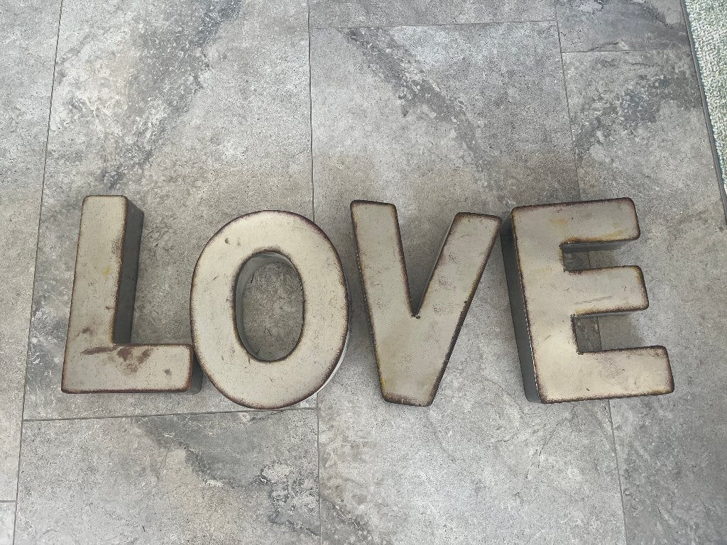 decoratie letters, Ophalen, Zo goed als nieuw