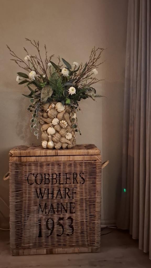 Life & Living Vaas Pumpkin - Exclusief Inhoud/Bloemen, Huis en Inrichting, Woonaccessoires | Vazen, Ophalen, Overige materialen