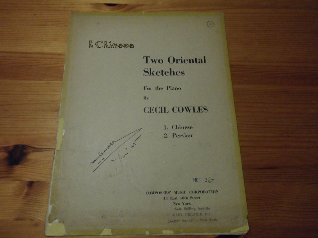 Chinese - cecile cowles, Muziek en Instrumenten, Gebruikt, Ophalen of Verzenden, Artiest of Componist, Piano