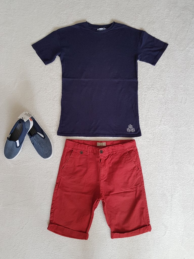 Prachtige rode ZARA short maat 164., Kinderen en Baby's, Kinderkleding | Maat 164, Broek, Verzenden, Zo goed als nieuw, Zara