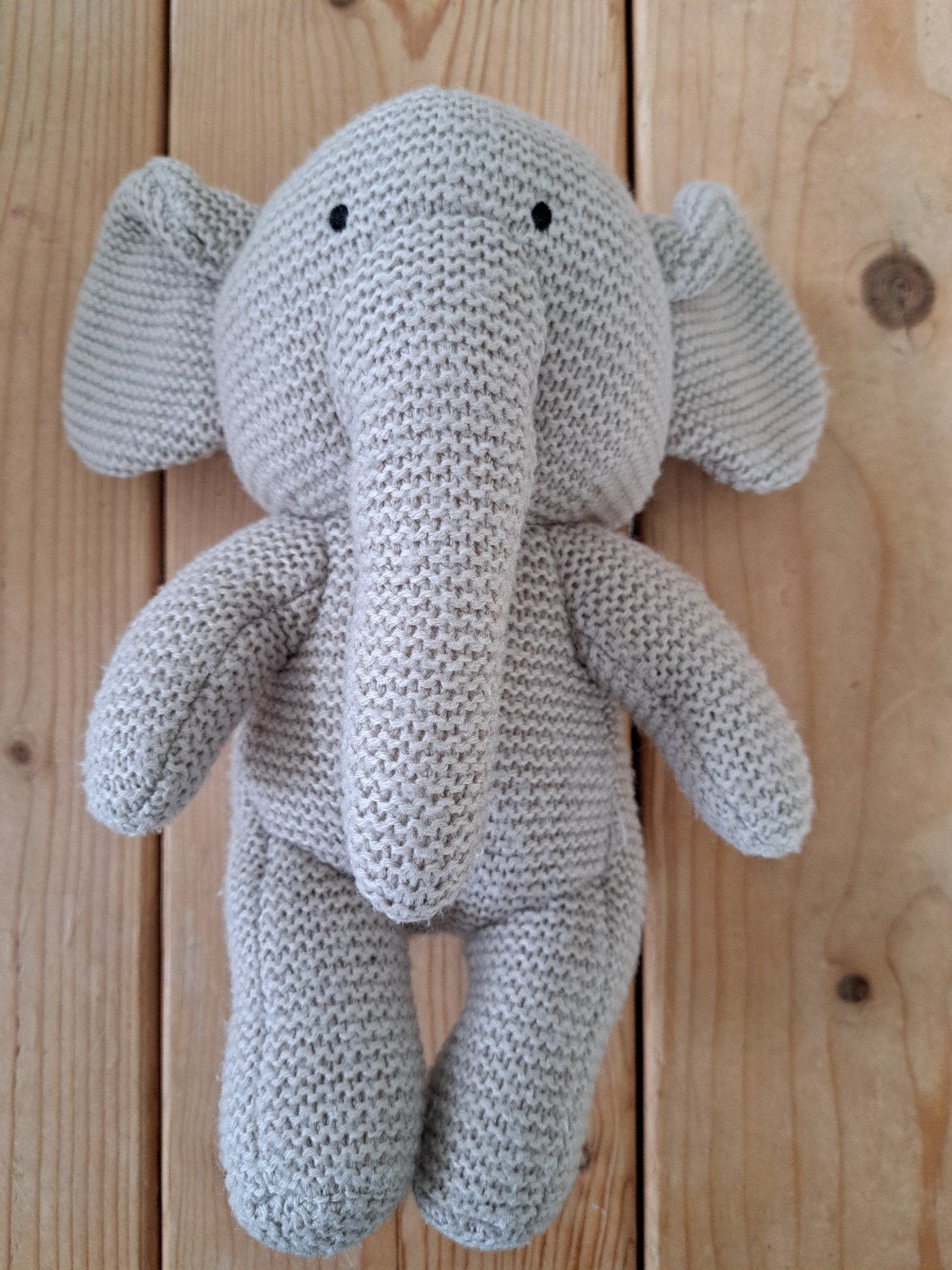 Schattige gehaakte olifant knuffel - grijs, Overige merken, Grijs, Ophalen of Verzenden, Zo goed als nieuw