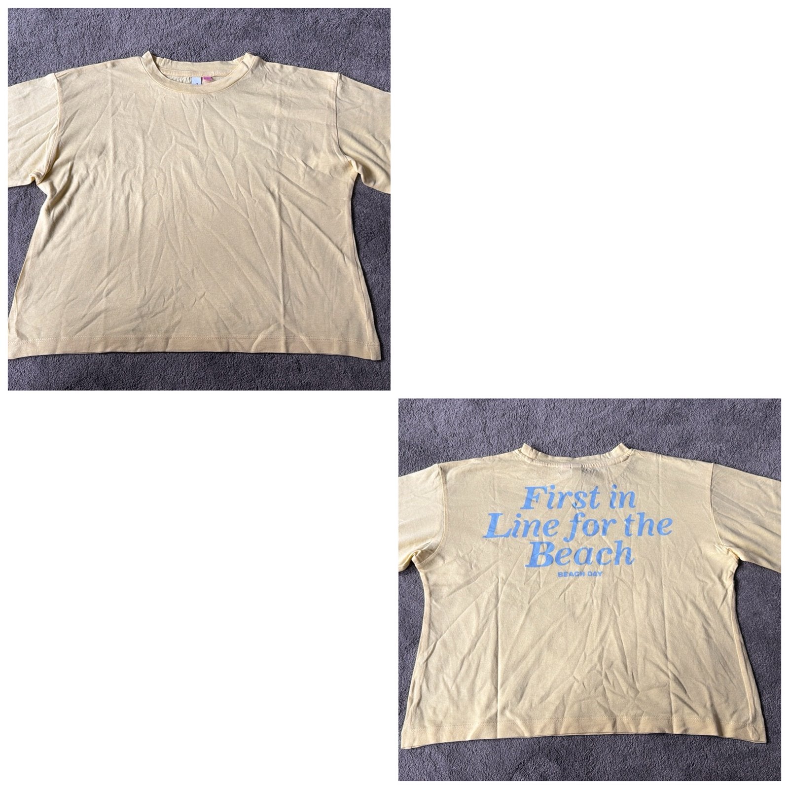 T-shirt lichtgeel Beach Vero Moda mt 146/152, Ophalen of Verzenden, Zo goed als nieuw, Meisje, Shirt of Longsleeve