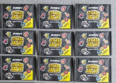 Jumbo Jacht stickers ( 8 zakjes Jachtstickers + The GOAT), Verzamelen, Jumbo, Ophalen of Verzenden