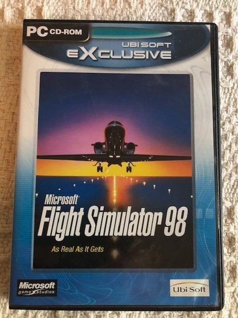 Flight Simulator voor PC CD-Rom van Microsoft, Ophalen, Gebruikt, 1 speler, Eén computer