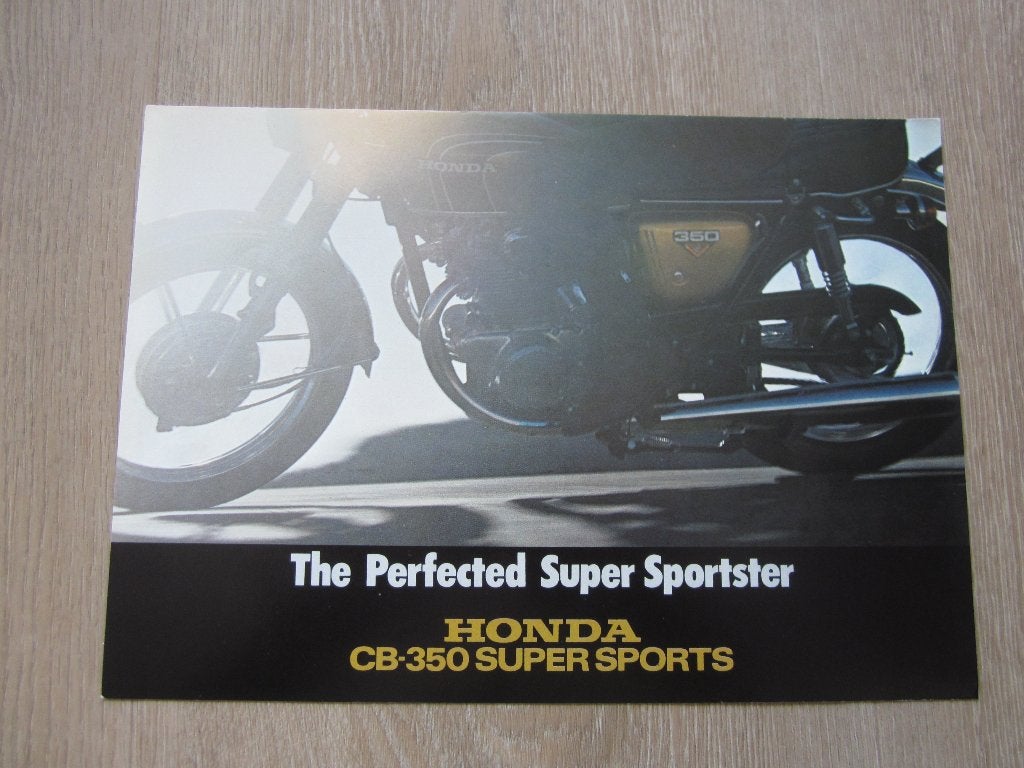 Honda CB 350 Super Sports brochure folder 1973, Ophalen of Verzenden, Honda