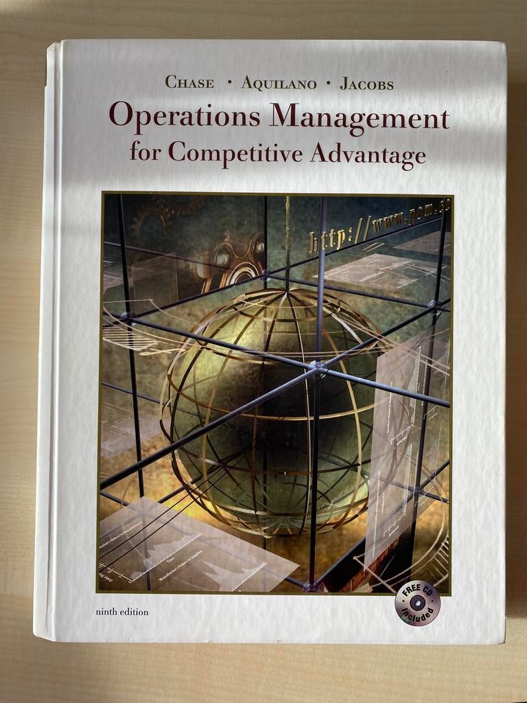 Operations Management for Competitive Advantage9780072395303, Ophalen of Verzenden, Zo goed als nieuw, Management