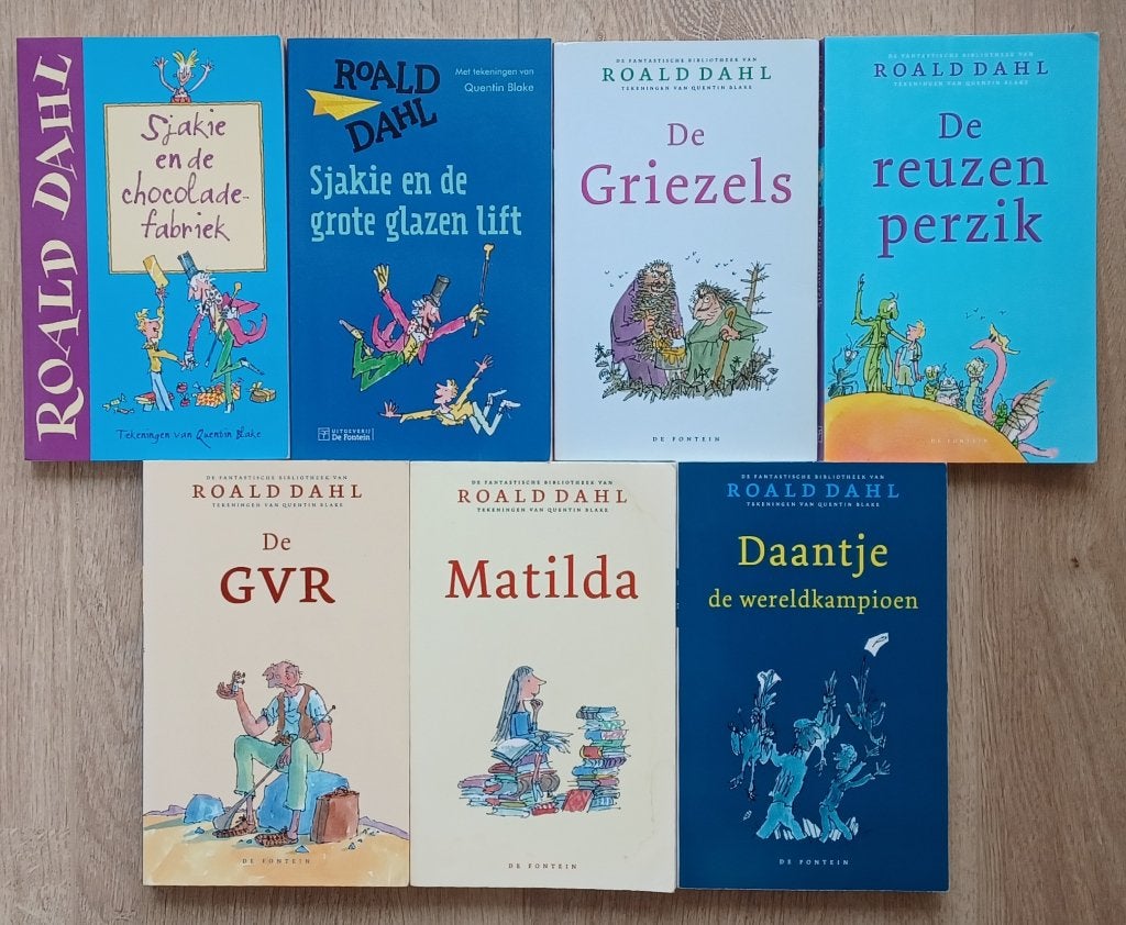 Roald Dahl - Sjakie, Daantje, GVR, Matilda, Griezels ea, Ophalen, Roald Dahl, Fictie algemeen