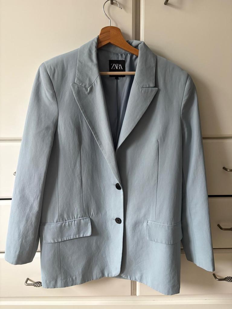 Blazer van de zara, Kleding | Dames, Ophalen of Verzenden, Zo goed als nieuw, Blauw