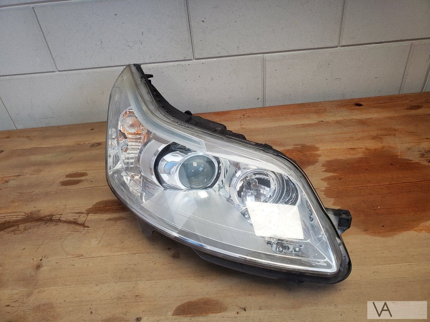 Citroen C4 2004 - 2010 koplamp rechts XENON 9680687180 €150, Gebruikt, -, Ophalen of Verzenden, -