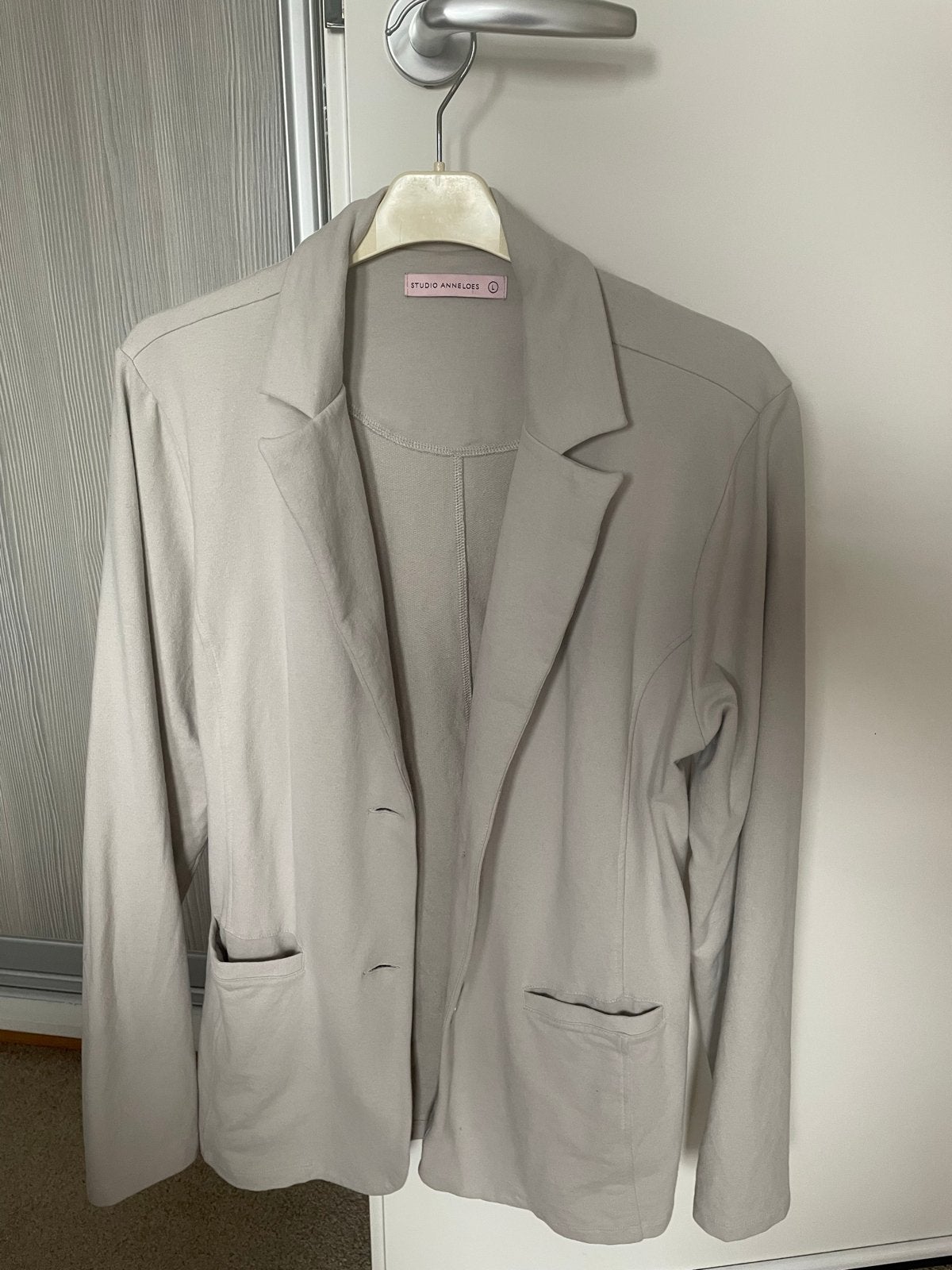 Beige blazer Studio Anneloes, maat L, perfecte staat, Beige, Maat 42/44 (L), Ophalen of Verzenden, Zo goed als nieuw