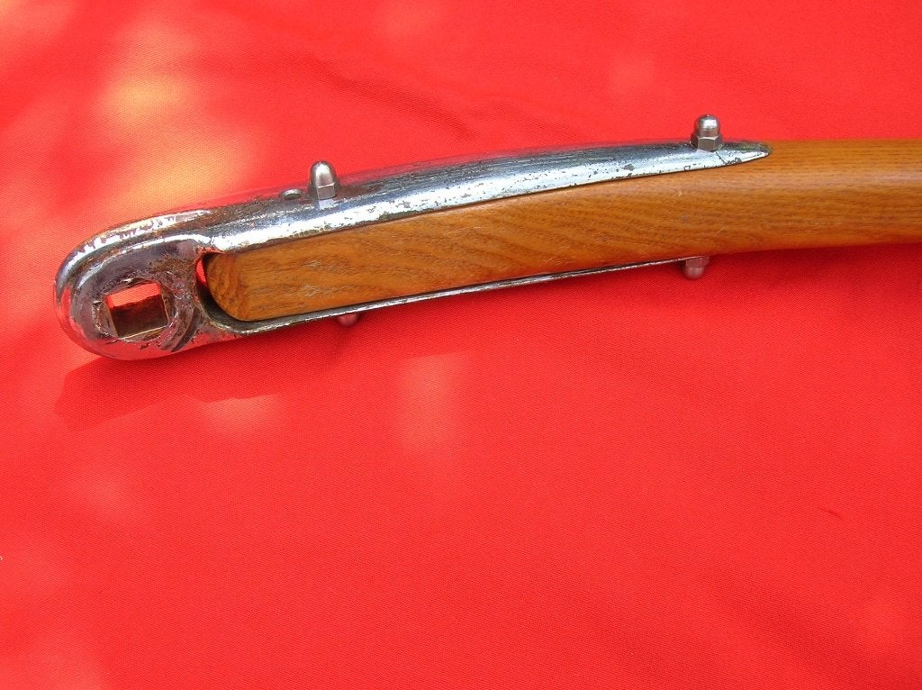 Helmstok met beslag, brons verchroomd, Ophalen of Verzenden, Gebruikt, Overige typen