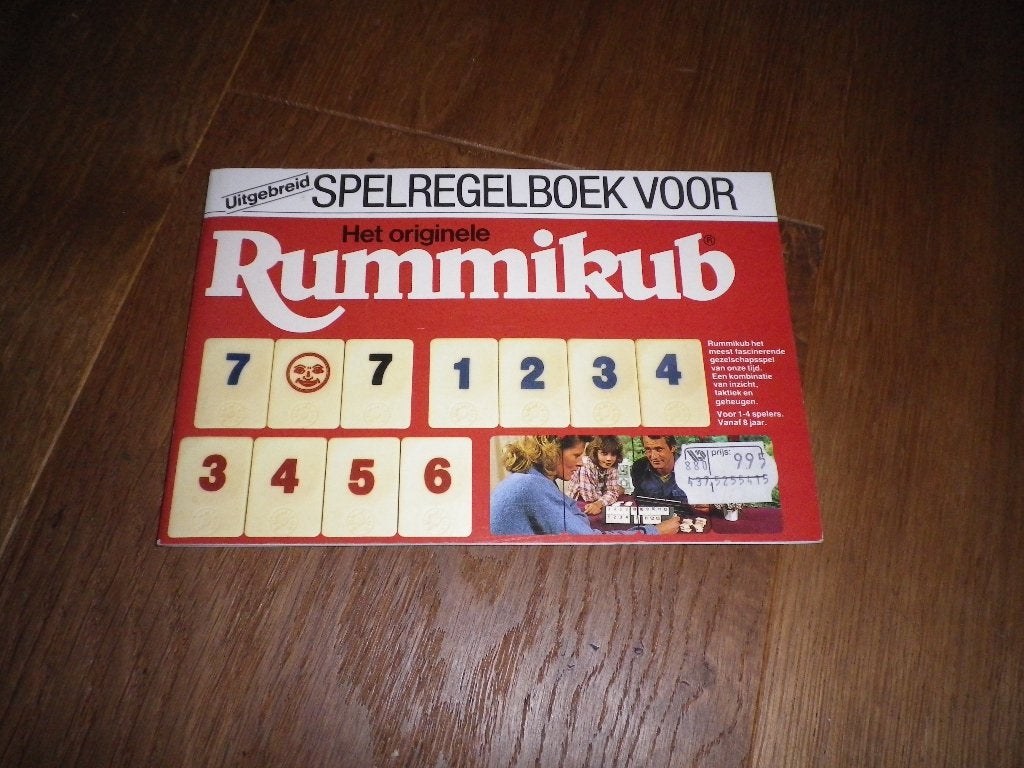Spelregelboekje voor Rummikub, Ophalen of Verzenden, Zo goed als nieuw, Goliath