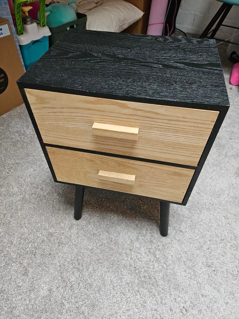 Nachtkastje met lades, Ophalen, Zo goed als nieuw, Minder dan 45 cm, Minder dan 55 cm