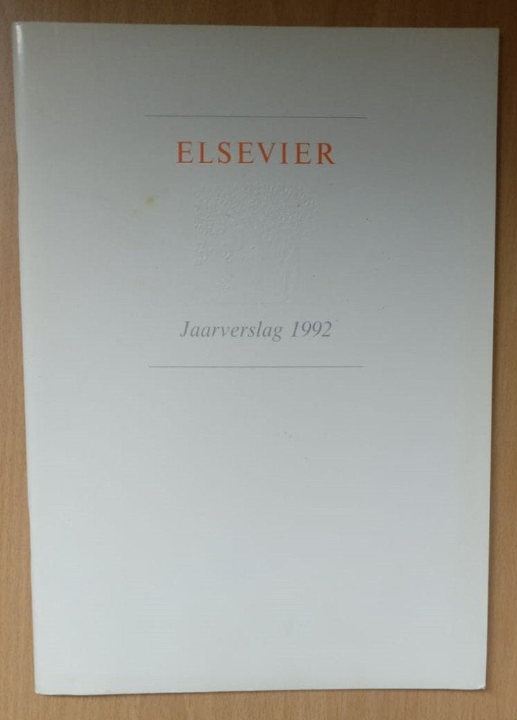 Jaarverslag van Elsevier 1992, Ophalen of Verzenden, Zo goed als nieuw, Overige wetenschappen