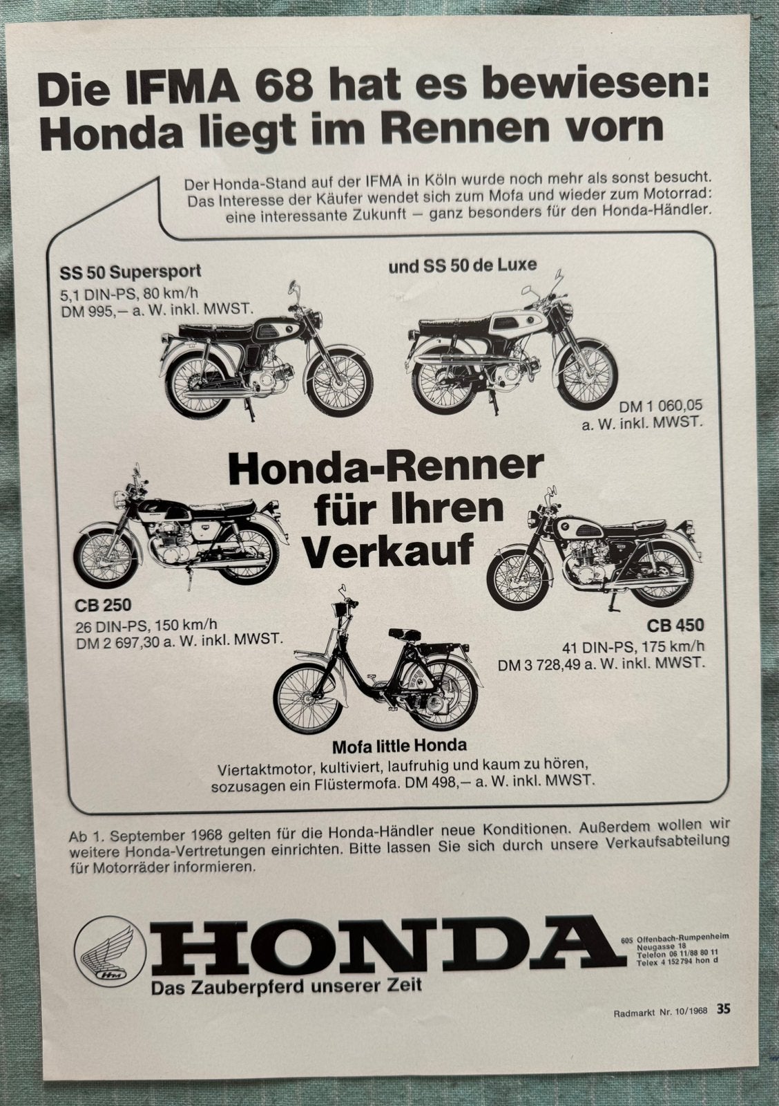 Advertentie Honda SS50, Ophalen of Verzenden, Zo goed als nieuw, Motoren
