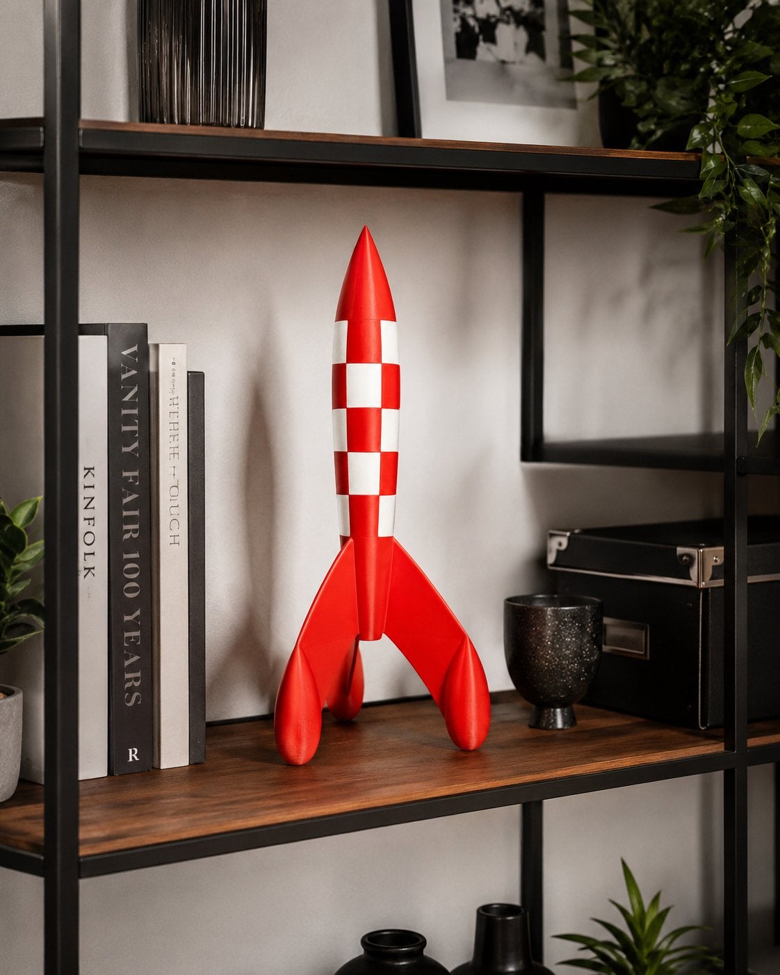 Raket van Kuifje - Tintin Rocket - 57 cm, Meerkleurig, Nieuw, Kunststof, Ophalen of Verzenden