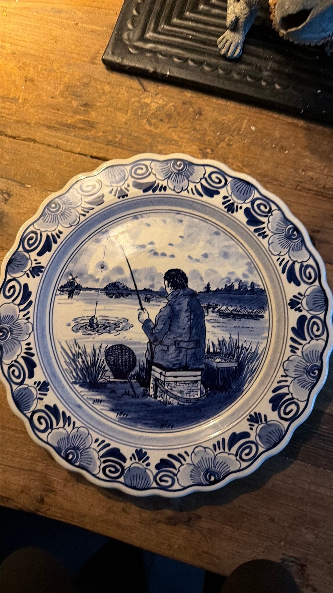 delfs blauw wandbord, Antiek en Kunst, Ophalen of Verzenden