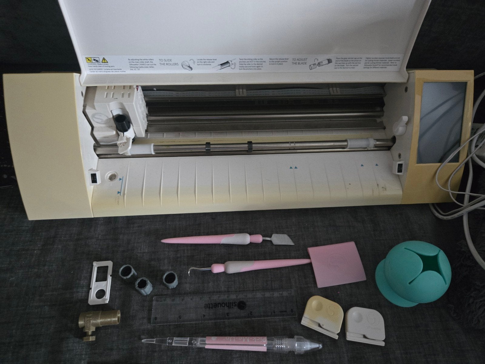 Silhouette Cameo 2 snijmachine met accessoires, Geschikt voor karton, Gebruikt, Ophalen of Verzenden, Silhouette