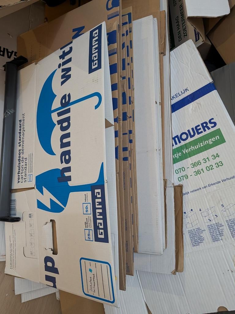 Stevige verhuisdozen, Doos, 40 tot 60 cm, 50 tot 75 cm, Ophalen of Verzenden