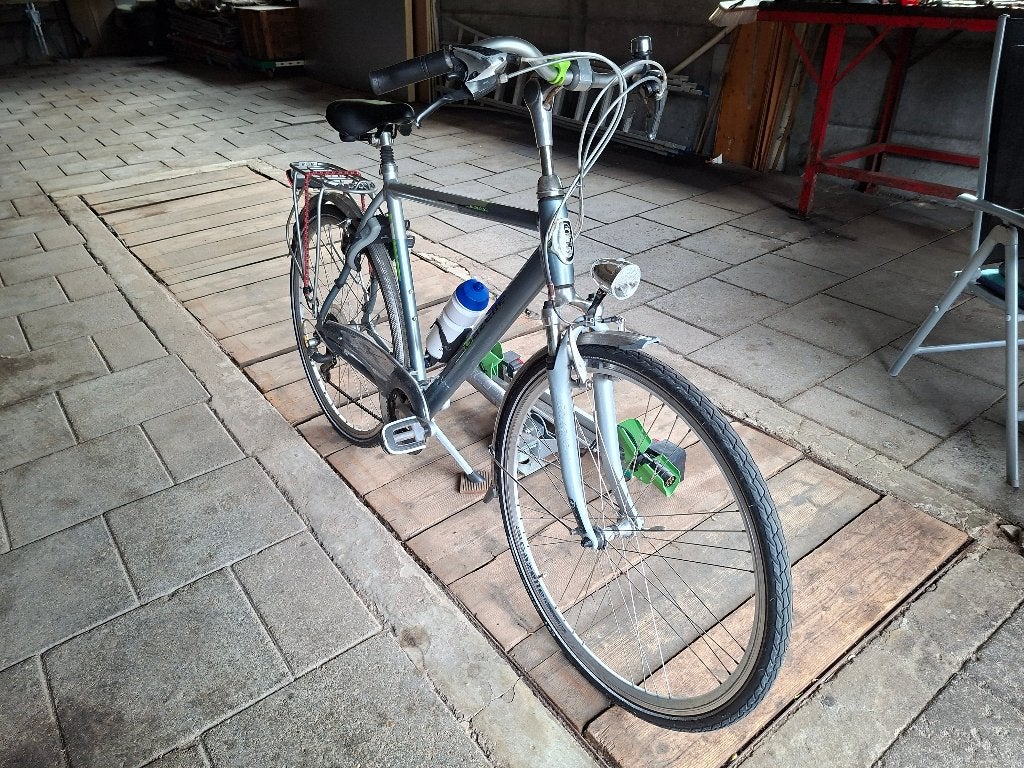 Te koop Gazelle herenfiets met fietsendrager, Ophalen, Gebruikt, Velgrem, Versnellingen