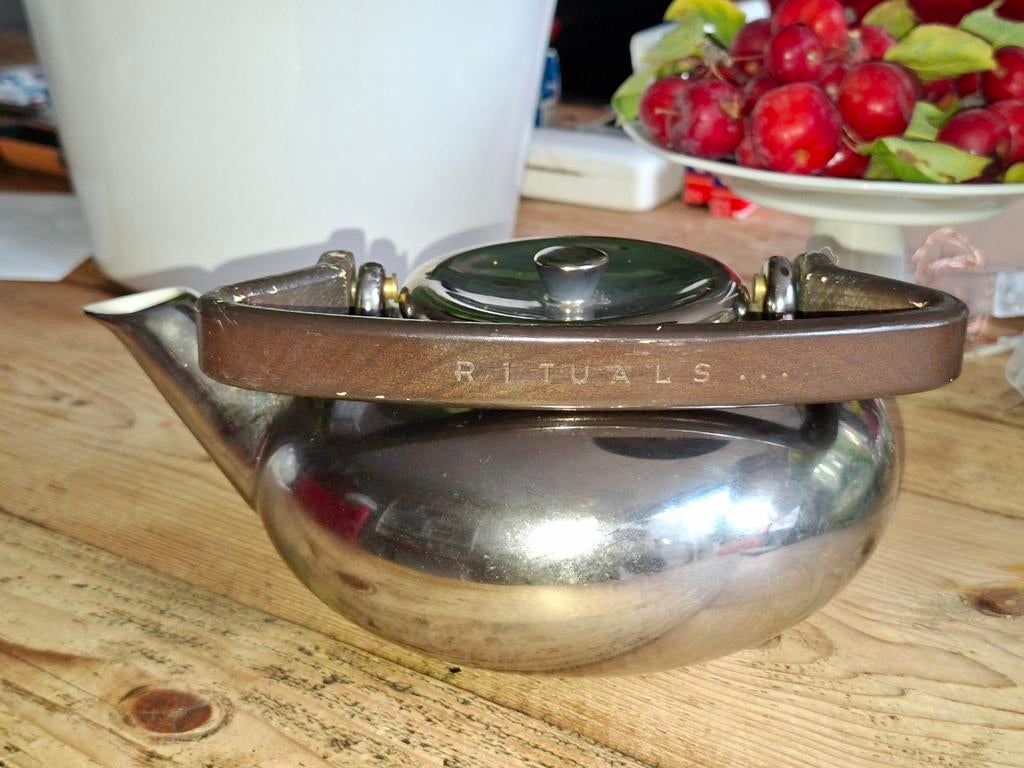 Rituals Theepot - Stijlvol en Gebruikt, Theepot/fluitketel, Gebruikt, Zilver, Ophalen of Verzenden