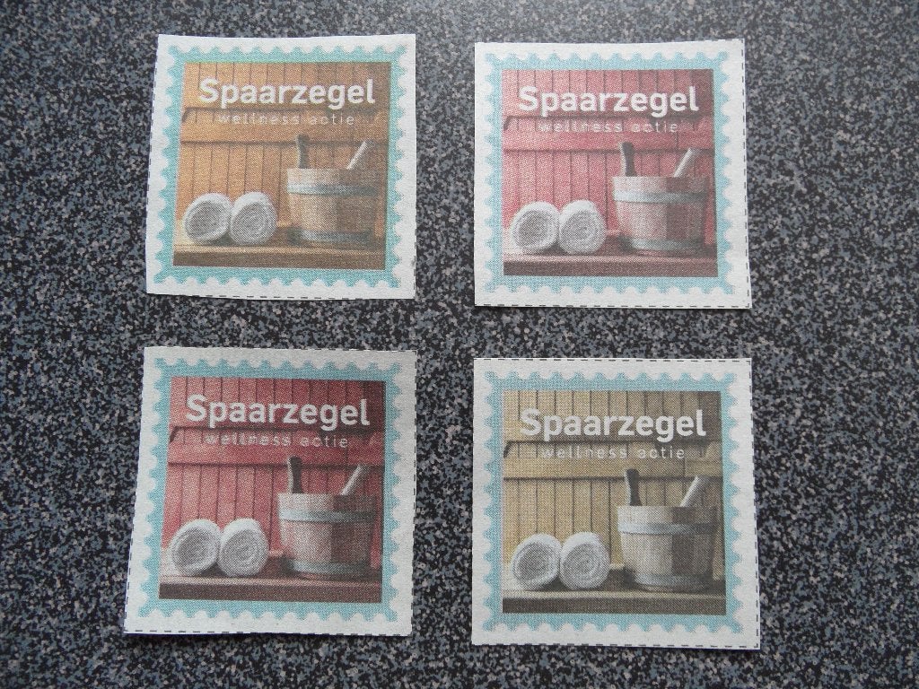 4 zegels voor sauna entree 1 persoon, Eén persoon, Kortingsbon, Spa of Sauna