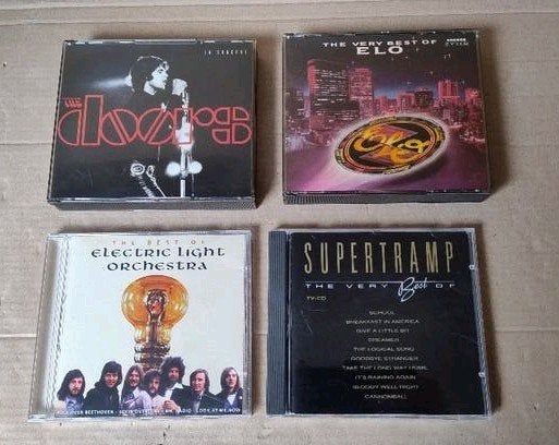 4 Best of CD's Doors, Supertramp, Electric Light Orchestra, Ophalen of Verzenden, Zo goed als nieuw, Poprock, Boxset