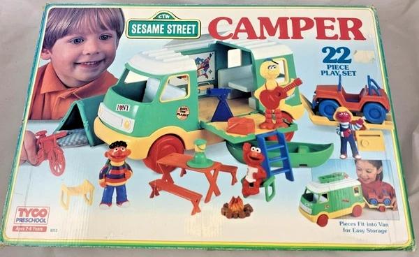 Tyco Sesamstraat Camper Playset compleet Vintage 1993 90s, Coolsingel 104, 3011 AG Rotterdam, Netherlands, Verzenden, Zo goed als nieuw