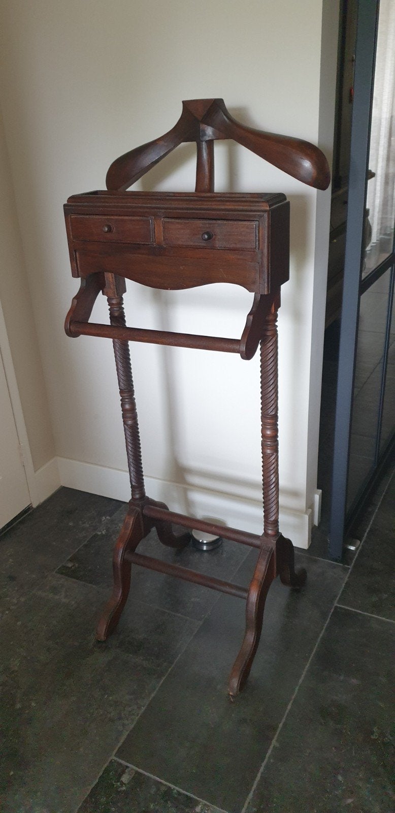 teakhouten dressboy, valet stand, Zo goed als nieuw, Minder dan 100 cm, Hout, Ophalen