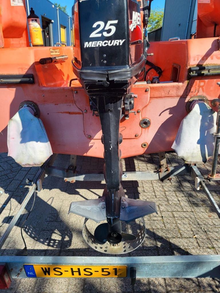 Gebruikte Buitenboordmotor - Goede Staat.Mercury 25 pk. 2 t., Watersport en Boten, Ophalen of Verzenden, Gebruikt, Benzine, 10 tot 30 pk