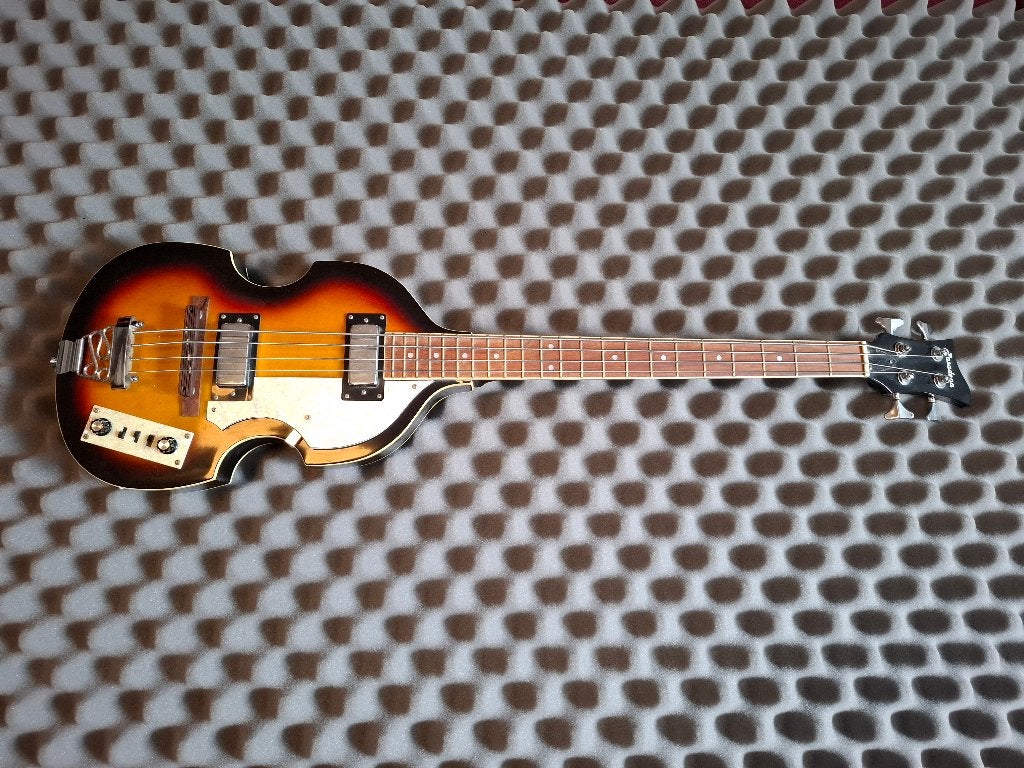 Basgitaar Beatle vioolbas Pasadena, Ophalen, Gebruikt, Semi-akoestisch