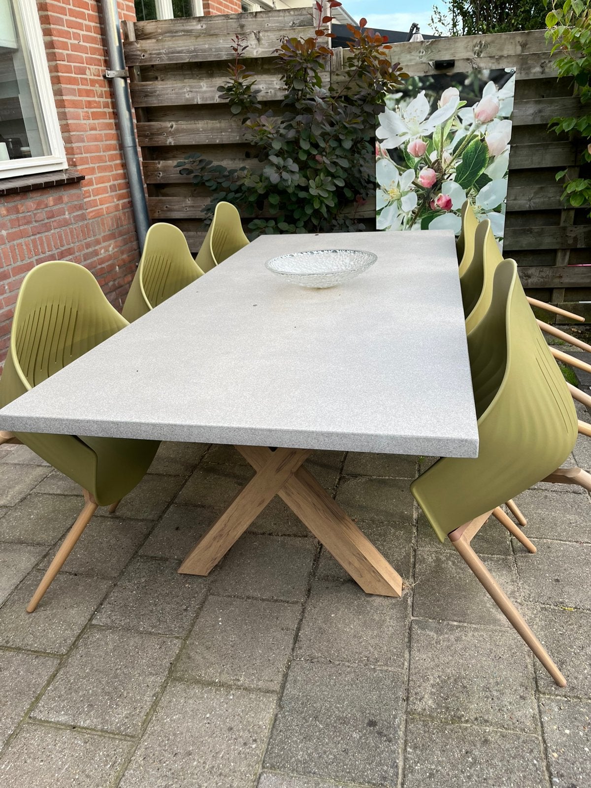 Tuintafel met 6 stoelen