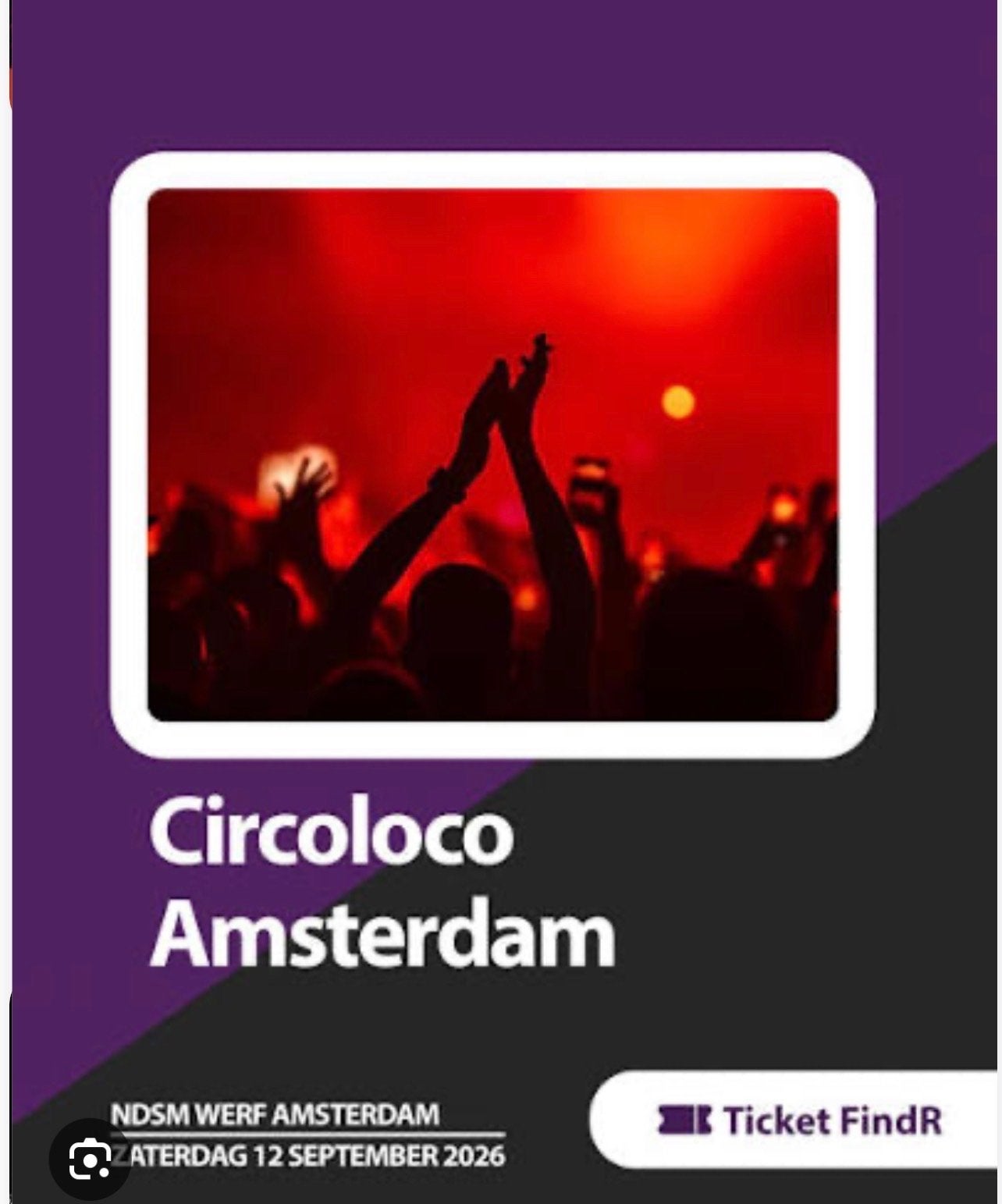 1 kaartje circoloco 85€, Eén persoon