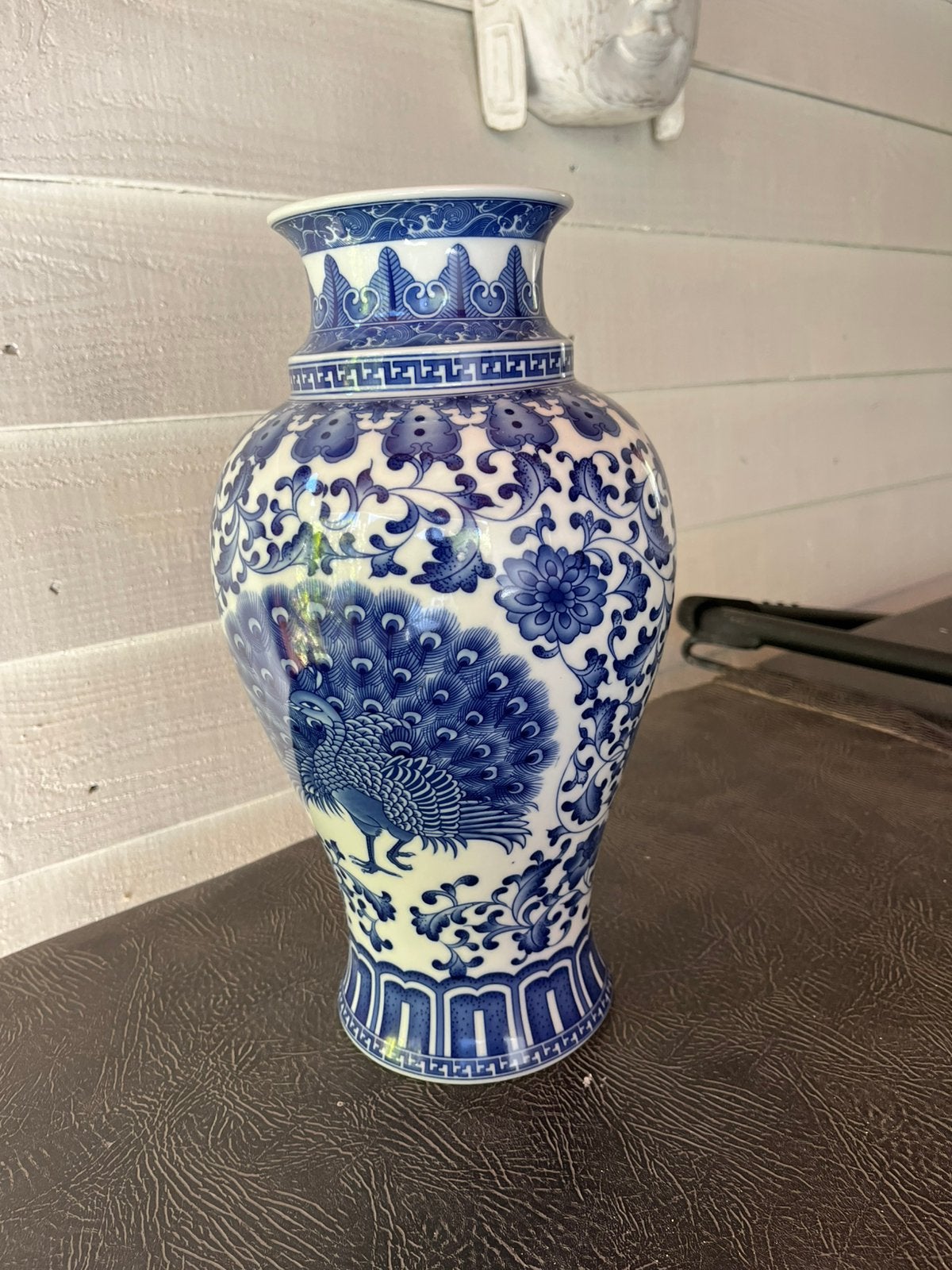 blauw-wit porseleinen vaas, Ophalen of Verzenden