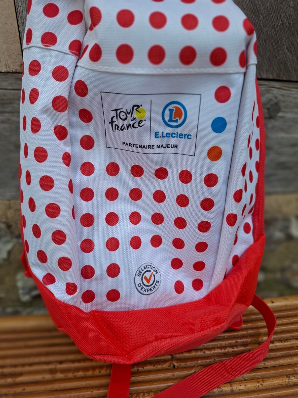 Bolletjes rugzak - Tour de France E.Leclerc, Overige merken, 25 tot 40 cm, Ophalen of Verzenden, Zo goed als nieuw