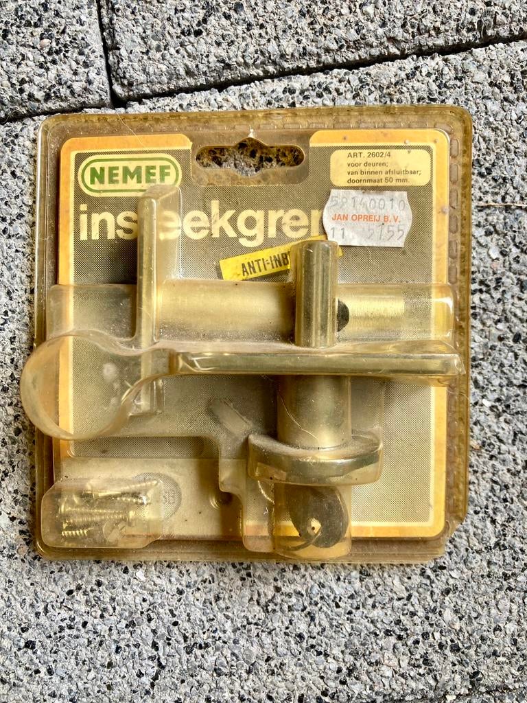 Te koop: nieuwe Nemef insteekgrendel 2602/4, Ophalen of Verzenden, Nieuw, Slot