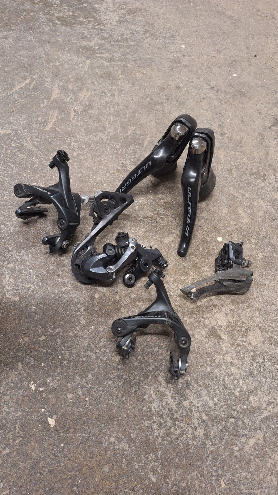 Shimano Ultegra R8000 Groepset, Fietsen en Brommers, Fietsonderdelen, Gebruikt, Ophalen of Verzenden, Derailleur of Ketting, Aluminium
