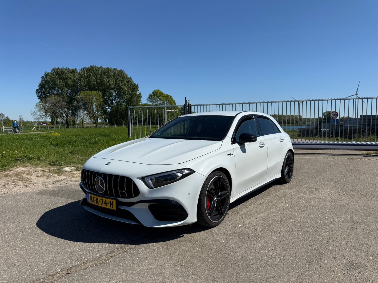 Mercedes-Benz A-Klasse A 45 AMG S 421pk 4Matic+ AMG, Automaat, 4 cilinders, 1535 kg, Wit