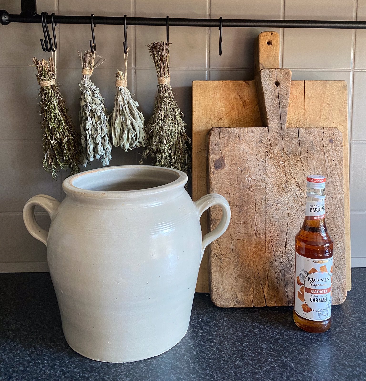 Oude grespot-greskruik-brocante-pot-sober-landelijk, Antiek en Kunst, Ophalen