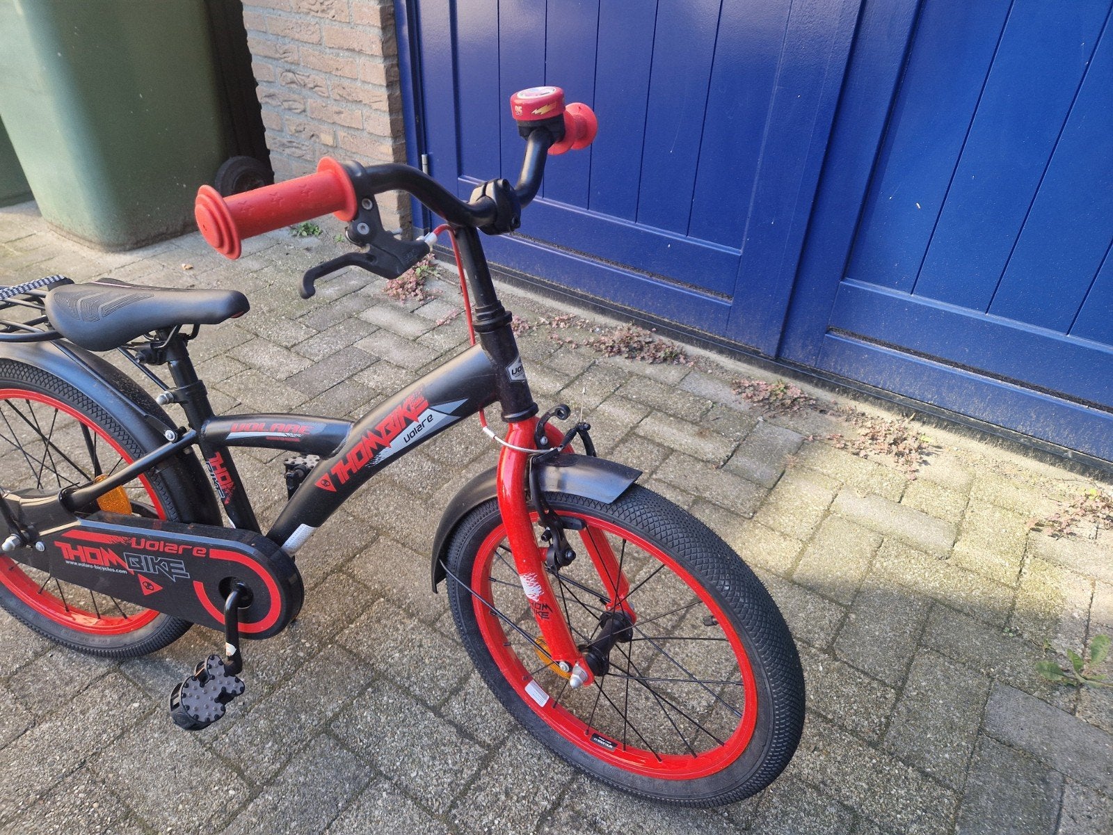 Kinderfiets Volare Thombike 20 inch - Zwart/Rood, Ophalen, 16 tot 20 inch, Velgrem, Zo goed als nieuw