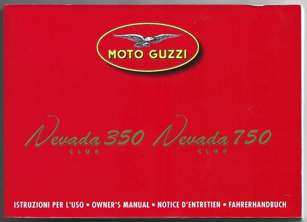 Moto Guzzi Nevada 350 Nevada 750 manual handleiding (029v), Verzenden, Moto Guzzi