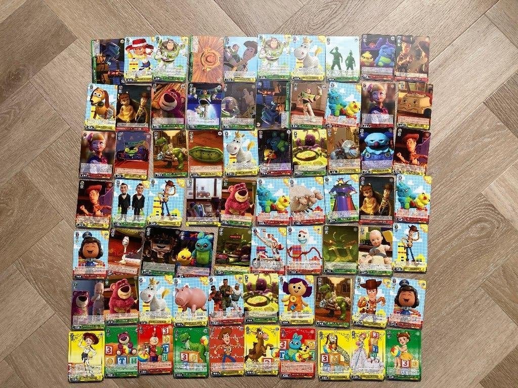 70 Weiss schwarz Disney Pixar Toy Story kaarten, Ophalen of Verzenden, Overige figuren, Nieuw, Papier, Kaart of Schrift