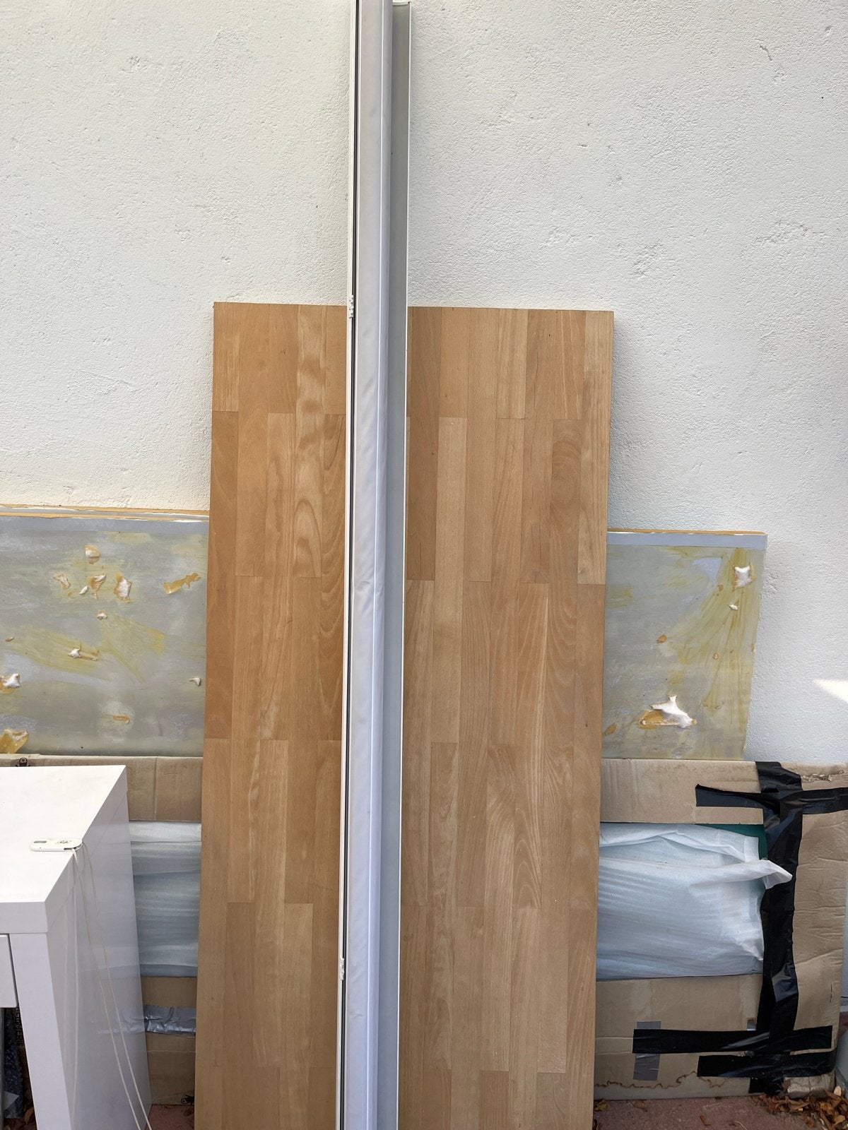 Wit Luxaflex Rolgordijn - doorzichtig en dicht te zetten., Huis en Inrichting, Ophalen, Gebruikt, Wit, 216 cm