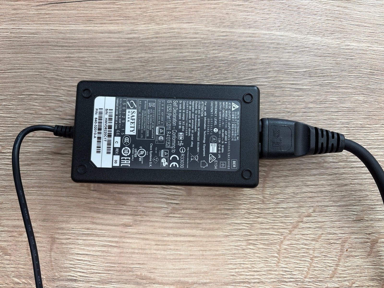 Cisco / Meraki Voedingsadapter (12V 2.5A), Ophalen of Verzenden, Gebruikt