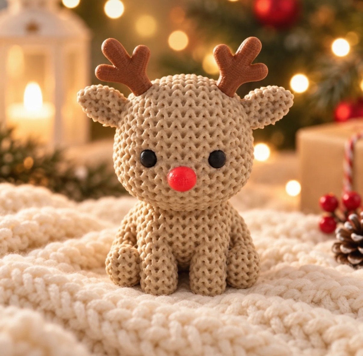 3D-geprint rendiertje – Little Rudy | Kerst- & winterdeco, Ophalen of Verzenden