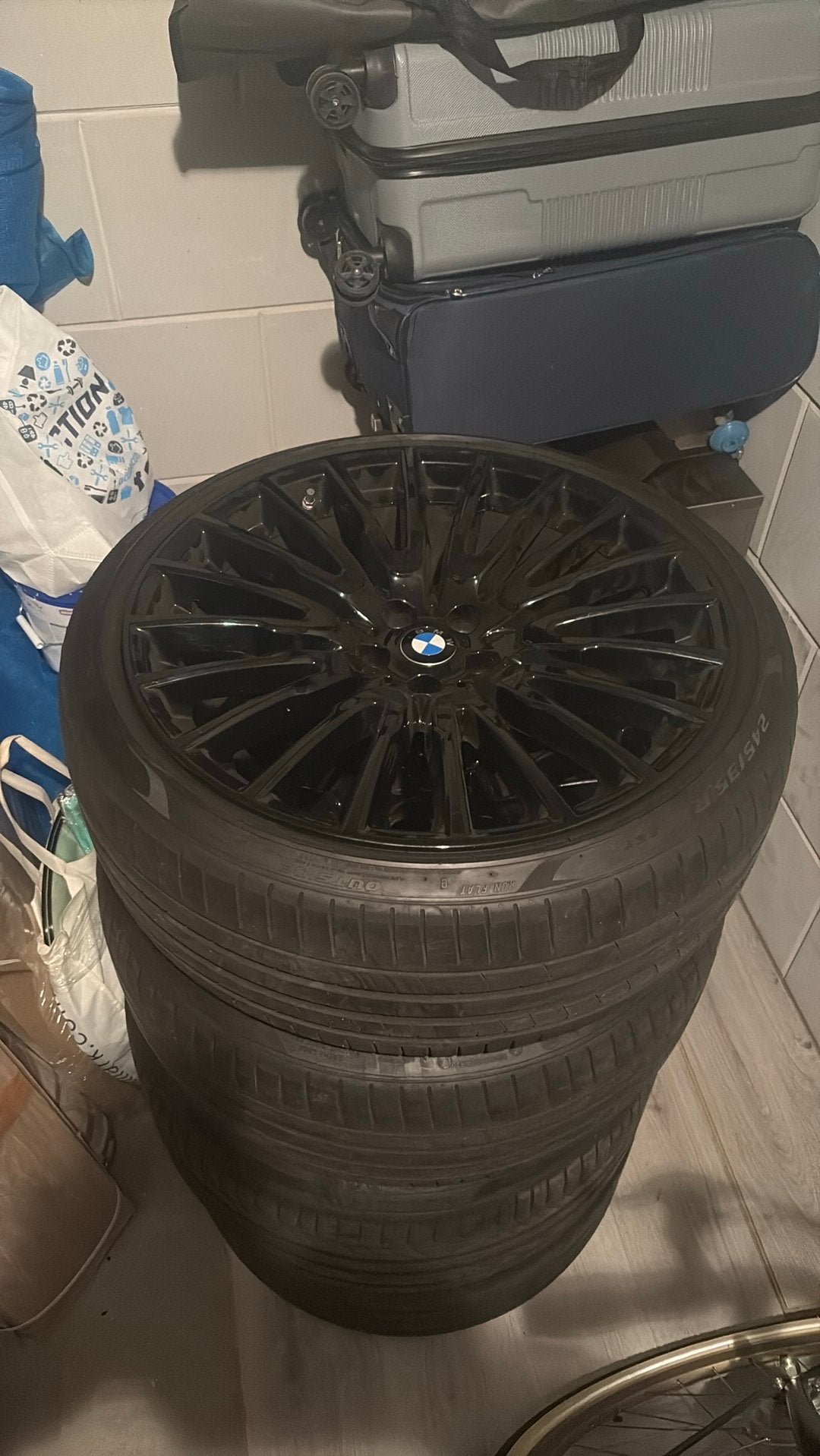 21 inch ORIGINEEL BMW Velgen met Banden, Auto-onderdelen, Banden en Velgen, Gebruikt, Banden en Velgen, Personenwagen, Zomerbanden