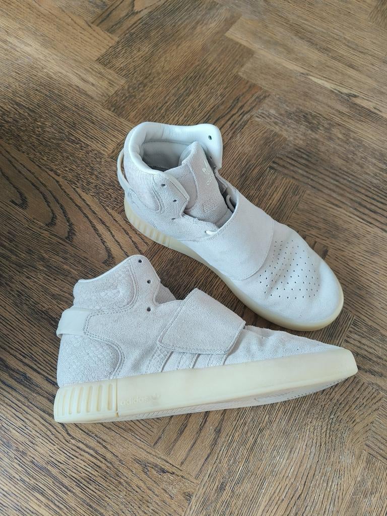 Adidas Tubular hoge sneakers maat 38 leer, Kleding | Dames, Schoenen, Zo goed als nieuw, Sneakers of Gympen, Beige, Ophalen of Verzenden