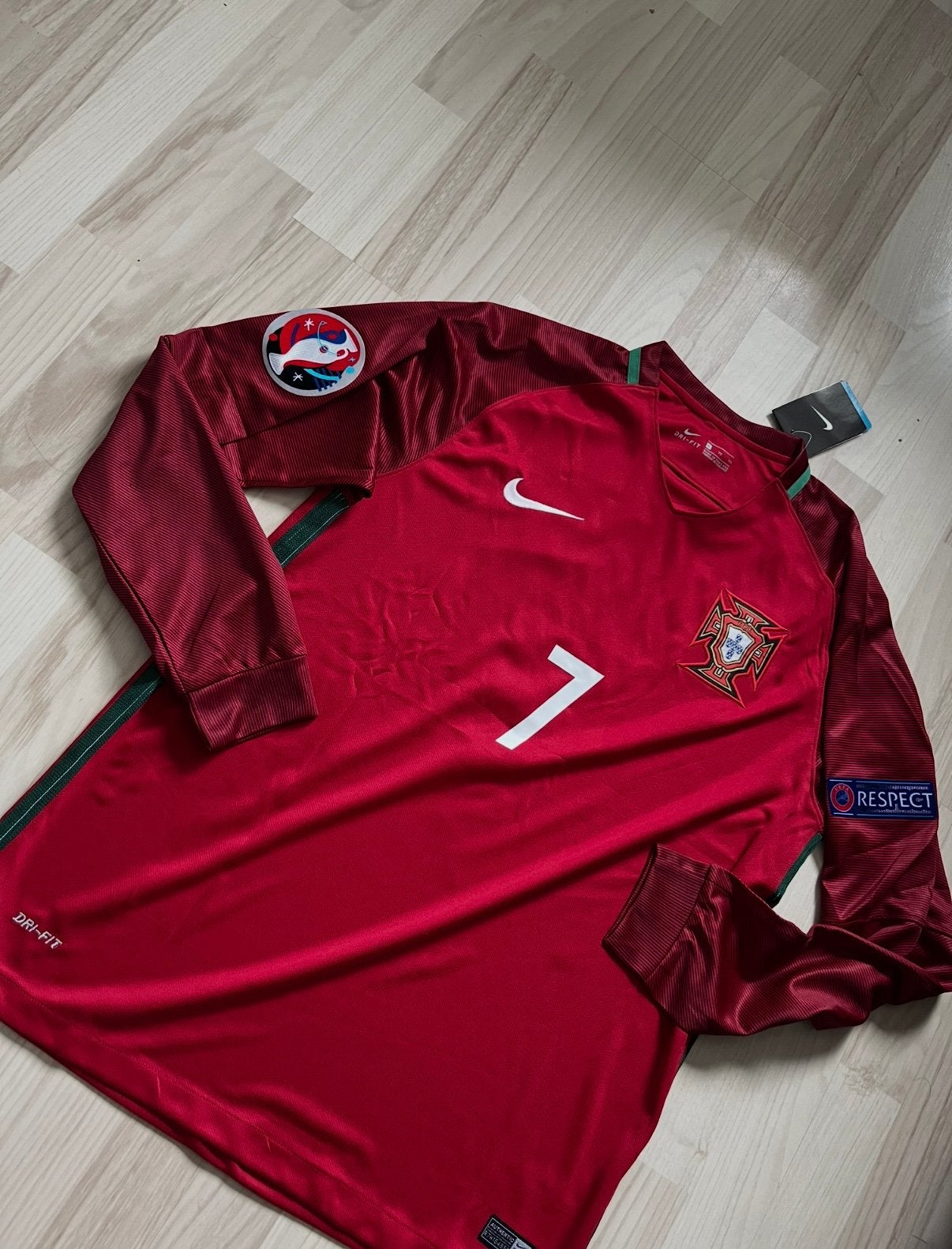Ronaldo 2016 EK Portugal Retro longsleeve XL, Maat XL, Ophalen of Verzenden, Nieuw, Shirt