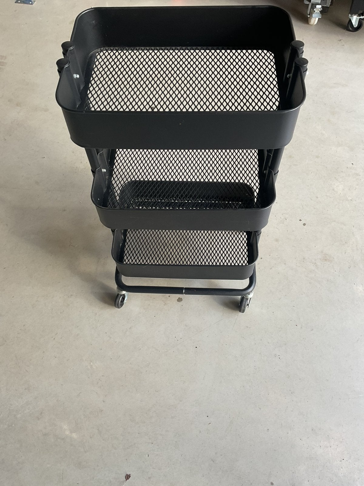 Zwarte IKEA Raskog trolley met 3 etages, Ophalen, Zo goed als nieuw