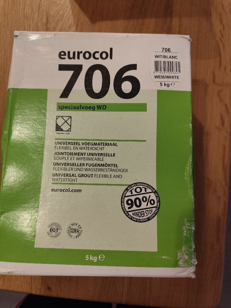 Tegelvoeg Eurocol Speciaal voeg WD 706, Ophalen, 60 cm of meer, Overige typen, Nieuw